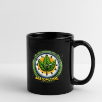 Tasse einfarbig schwarz - Kratom Time Tasse einfarbig